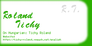 roland tichy business card